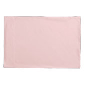 Girly roze floral chic monogram naam gepersonalise kussensloop (Achterkant)