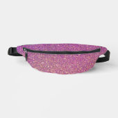 Girly roze glitter patroon heuptasje (Voorkant)