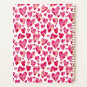 Girly roze hart 2024 planner (Achterkant)