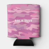 Girly roze leger camo camouflage kleur koelbox blikjeskoeler (Achterkant)