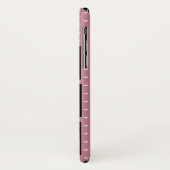 Girly Roze Micro Harten 6 Foto & Monogram Case-Mate iPhone Case (Achterkant/links)