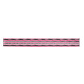 Girly roze wit zwart strepen lint (Voorkant)