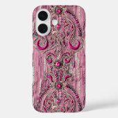 Girly Rustic Country Roze Steen Roze Denim Case-Mate iPhone Case (Achterkant)