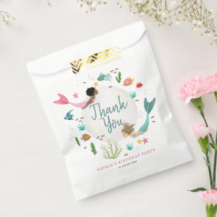 Girly Schattige Magisch Onder het Zee Kids Verjaar Bedankzakje
