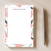 Girly Schattigee Roze Bloemen Bloemnaam Post-it® Notes