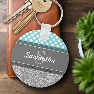 Girly schittert het Patroon van de Druk met de Sleutelhanger