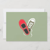 Girly Schoenen & Sneakers Geïllustreerde Bruiloft  Kaart (Achterkant)