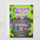 Girly Science Birthday Invitation for Girls Kaart (Voorkant)