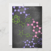 Girly Science Birthday Invitation for Girls Kaart (Achterkant)