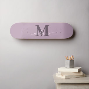 Girly Script Aangepaste naam Monogram Skateboard