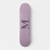 Girly Script Aangepaste naam Monogram Skateboard (Voorkant)