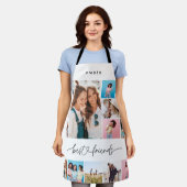 Girly script multi foto beste vriend modern eenvou schort (Gedragen)