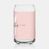 Girly Signature Gepersonaliseerd Nummer 21 Blush Blikvorm Glas (Achterkant)