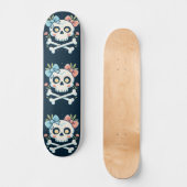 Girly Skull and Crossbones Skateboard (Recto)