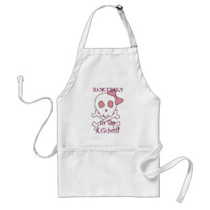 Girly Skull Apron Standaard Schort