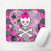 Girly Skull & Crossbones Muismat (Met muis)