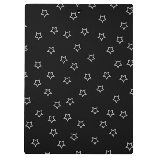 Girly Skull EMO Punk Monogram Initiaal Clip Board Klembord (Achterkant)