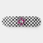 Girly Skull Skateboard (Horizontaal)