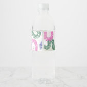 Girly Snake Water Fles Etiketten (Achterkant)