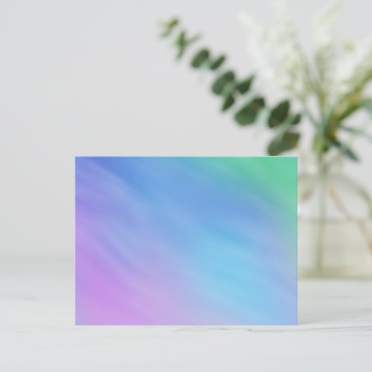 Girly Soft Rainbow Briefkaart (Staand voorkant)