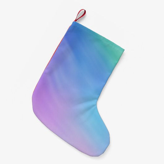 Girly Soft Rainbow kleurde Sky Kleine Kerstsok (Voorkant (Hangend))