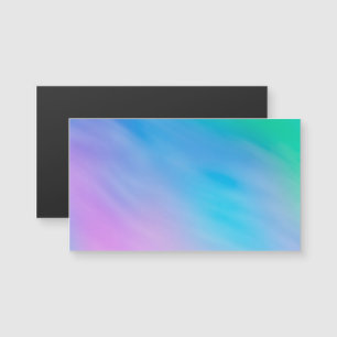 Girly Soft Rainbow Sky Magentische Visitekaartjes