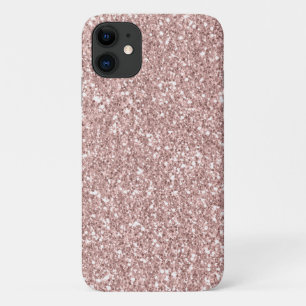 Girly Sparkle Blush Pink Glitter iPhone 11 Hoesje