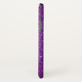 Girly Sparkly Royal Paars Glitter Case-Mate iPhone Case (Achterkant / rechts)