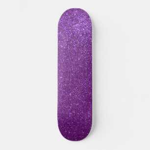 Girly Sparkly Royal Paars Glitter Skateboard