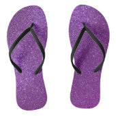 Girly Sparkly Royal Paars Glitter Teenslippers (Voetbed)