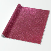 Girly Sparkly Wine Burgundy Red Glitter Cadeaupapier (Uitgerold)