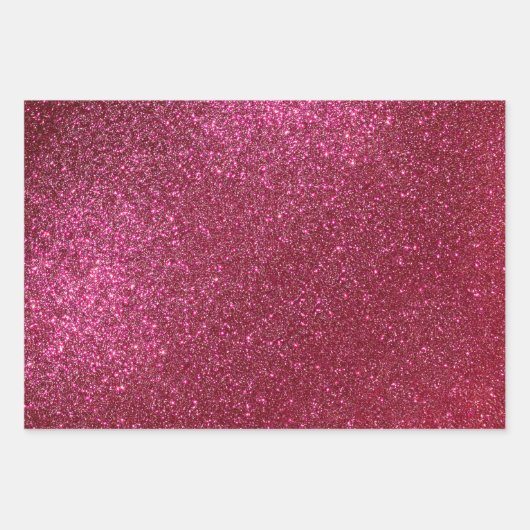 Girly Sparkly Wine Burgundy Red Glitter Inpakpapier Vel (Voorkant 2)