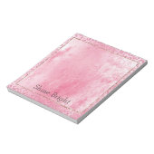 Girly Sugar Pink Glitter Luipaard Notitieblok (Gedraaid)