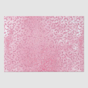 Girly Sugar Pink Glitter Luipaard Tissuepapier