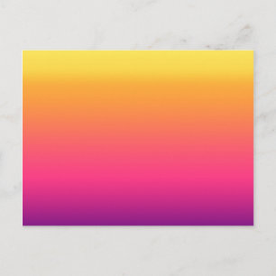 Girly Summer Tropical Gradient Abstracte Sunset Briefkaart