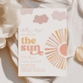 Girly Sun eerste verjaardag uitnodiging