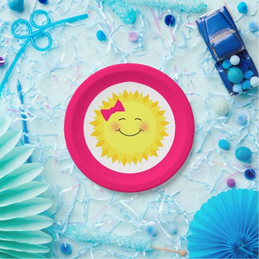 Girly Sunshine Papieren Bordje (Feest)