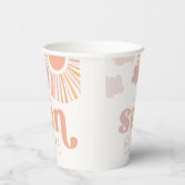 Girly Sunshine Party Cups Papieren Bekers (Rechts)