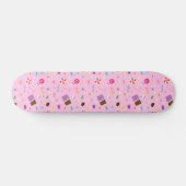 Girly Sweet Snoep Pattern Skateboard (Horizontaal)