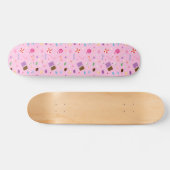 Girly Sweet Snoep Pattern Skateboard (Horizontaal)