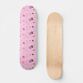 Girly Sweet Snoep Pattern Skateboard (Voorkant)