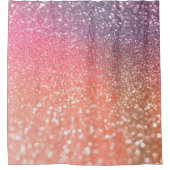 Girly Trend Roos Gold Blush Glitter Douchegordijn (Voorkant)