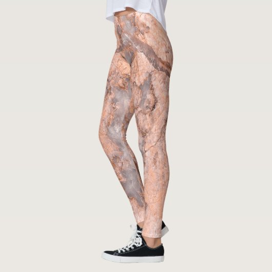 Girly Trendy Marble Stone Texture Leggings (Links)