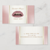 Girly Trendy Modern Elegant, Lips Visitekaartje (Voorkant / Achterkant)