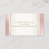 Girly Trendy Modern Elegant, Lips Visitekaartje (Achterkant)