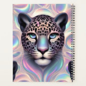 Girly Trendy Opal Leopard Print Monogram Softcover (Dos)