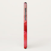  Girly Tropical Flower foto met monogram Case-Mate iPhone Case (Achterkant/links)