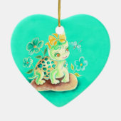 Girly Turtle Keramisch Ornament (Achterkant)