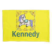 Girly Unicorn Pony Bedtijd Gebed Gepersonaliseerd Kussensloop (Voorkant)