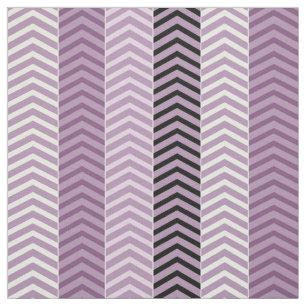 Girly Variegated Paars Chevron Stripes Pattern Stof